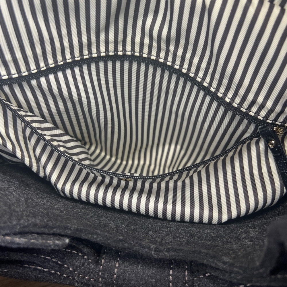KATE SPADE Tate Handbag in Walker Charcoal Wool - Rare - Picture 10 of 11